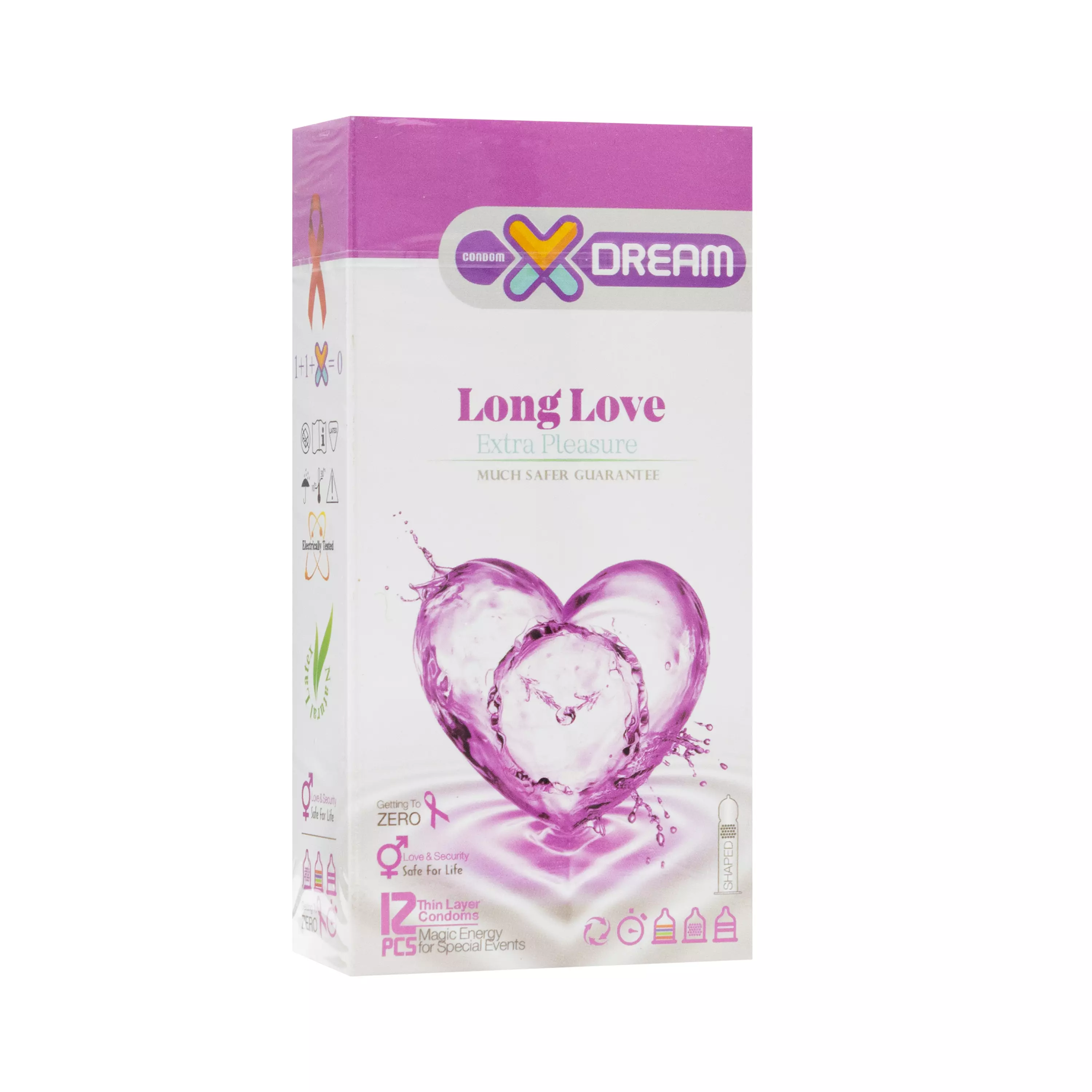 کاندوم لذت طولانی Long Love بسته 12 عددی ایکسدریم